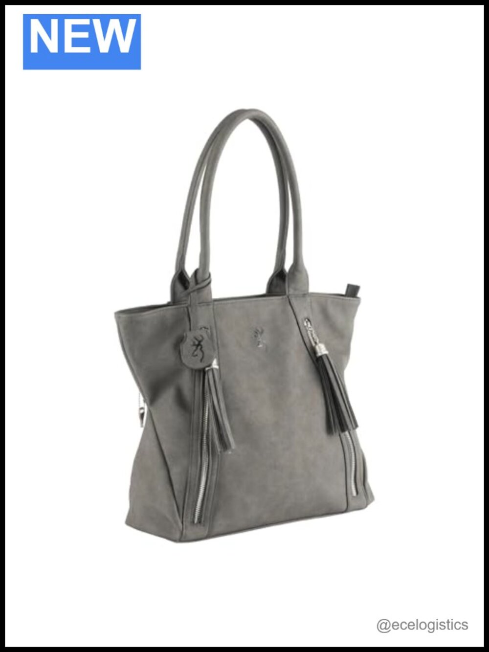PU Faux Leather Concealed Carry Tote Handbag with Locking CCW Pocket